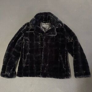 Kristen Blake Plush Black Jacket